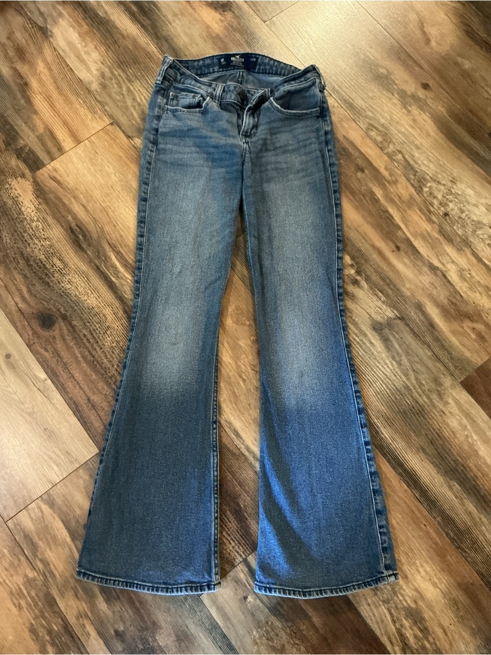 Hollister Women's Medium Blue Flare Jeans